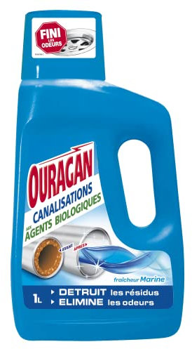 Ouragan Entretien Canalisations aux Agents Biologiques Fraîcheur Marine 1 L