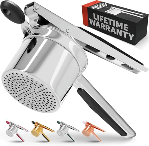 Priority Chef Potato Ricer and Masher, Makes Light and Fluffy Mashed Potato Perfection, 100% Stainless Steel