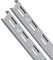 PRIOstahl Wandschienen Regalsystem Silber - 2 Stück Wandschiene 2-Reihig 2000mm Regal - Schwerlast Wandregal Aufbewahrung System für Garage Keller Werkstatt