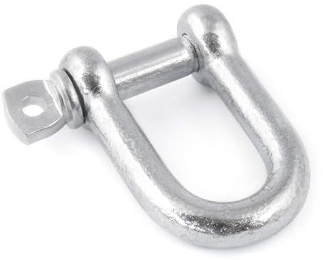 DQ-PP GERADE SCHÄKEL | 8mm | 20 Stk. | Stahl Verzinkt | Zubehör zum Verbinden von Seilen und Ketten