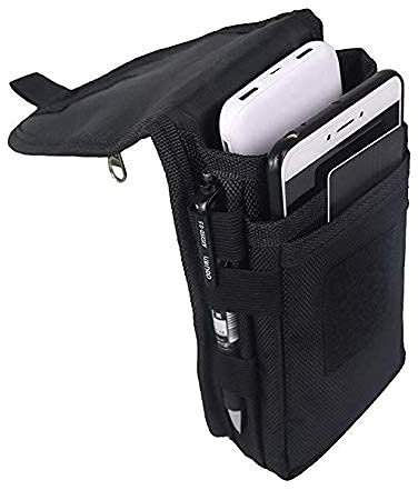 Large Smartphone Pouch Tool Belt, Cell Phone Holster, Phone Case, Tactical Carrying Case, Belt Loop Gift for Men's Hiking, Camping, Barbeque, Rescue