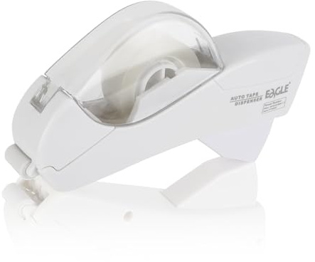Eagle Tape-Dispenser Halbautomatischer Klebebandspender, 12mm - 19mm Rollenbreite ink 2 Rollen handlich - praktisch - präzise (Schneewittchen)