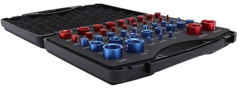 44 Gewindeprüfer für Muttern und Schrauben, Messgeräte-Set in Zoll und Metrisch, Gewinde-Identifizierungsmessgeräte, Passend Zur Größenprüfung in Schwierigen und Engen Bereichen