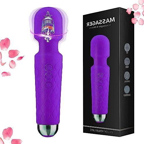 Powerful Vibrator for Women Wireless Adults G Spot Vibrator Magic Sex Wand Vibrator 20 Vibration Modes & 8 Speeds Personal Massager & Clitoral Stimulation Dildo Vibrator Sex Toys HPC-0100