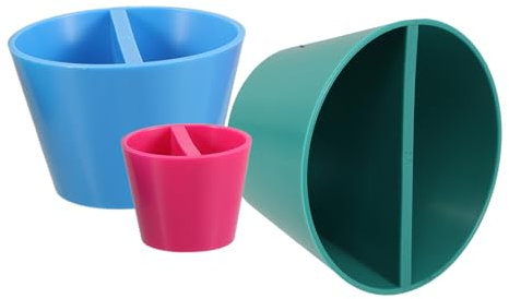 Sewroro 3 piezas de cono de pintura para alfarería, cono, herramienta de cerámica, taza de pie, muebles, macetas, jarrones, recipientes, jarrones, arcilla, kit de cerámica, moldes de cerámica, tazas