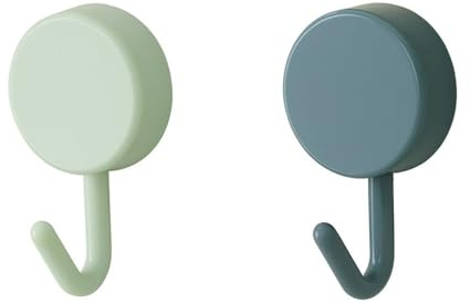 LuciHena® 10 Ganchos Adhesivos Para Pared | Colgadores Adhesivos Resistentes | Ganchos Para Colgar | Accesorios Baño - Cocina | Colgador Pared | Colgador Toalla Baño (Azules)