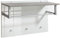 Garderobenpaneel Wandgarderobe Flurgarderobe | Weiß Hochglanz | Betonoptik | Kleiderhaken