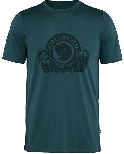 Fjallraven Herren Abisko Wool Classic M T-Shirt, Dunkelblau, XL EU