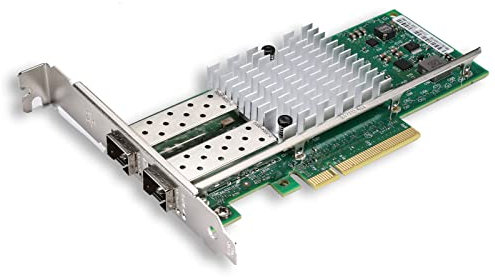 10-Gb-Ethernet-NIC-Netzwerkkarte, Zwei SFP+-Ports mit Original Intel 82599ES-Controller, PCI Express X8, im Vergleich zu Intel X520-DA2 Converged Network Adapter
