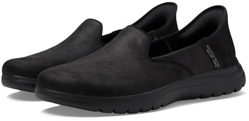 Skechers Mujer On-The-Go Flex Captivating Slip-In Entrenador | Tapete Goga informal, refrigerado por aire, Ultra Go, lavable a máquina, vegano, skimmer, sin cordones