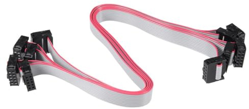 TA-VIGOR 8-stifts IDC Platt bandkabel, 30 cm 2,54 mm täthet, hona kontakt, 300V högspänning 5 st
