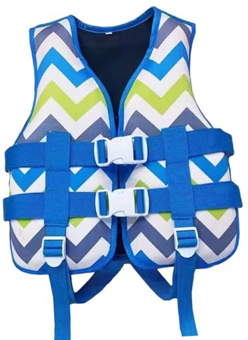 BEALIFE Chaleco Salvavidas para niños con Correas Ajustables para Actividades de navegación y natación. Chaleco de natación para niños Hecho Neopreno y Relleno algodón. Salvavidas, Azul, XS