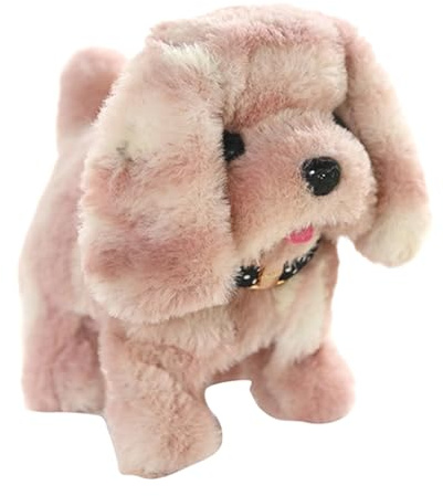 Giocattolo per cani da passeggio, Cane giocattolo elettronico - Cucciolo di peluche,Giocattolo robot farcito interattivo, giocattolo da passeggio animato realistico adorabile per le vacanze di complea
