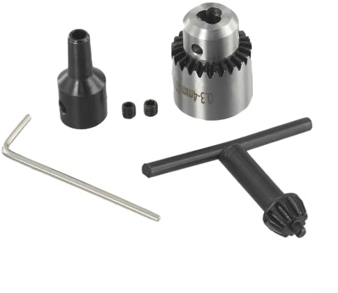 JT0 Motorborrchuck av högkolstål 0,3–4 mm med utbytbar hylsa 4/5/6/8 mm för modellbygge och PCB-borrmaskin (5 mm chuck-set)