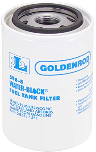 Dutton-Lainson Company - GOLDENROD Water Absorbing Fuel Filter Replacement Canister - 10 Micron Particle Removal for Gasoline, Diesel, Ethanol, and Biodiesel - Compatible with Water-Block Models 596