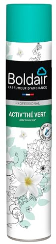 BOLDAIR - Désodorisant Thé Vert - Neutralise les Mauvaises Odeurs - Rafraîchit & Purifie l'Air - Pulvérisation Sèche - Made in France - 500ml, lot de 3