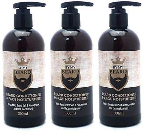By My Beard Conditioner & Face Moisturiser 300ml, Pack Of 3, Get an all-over beard boost.