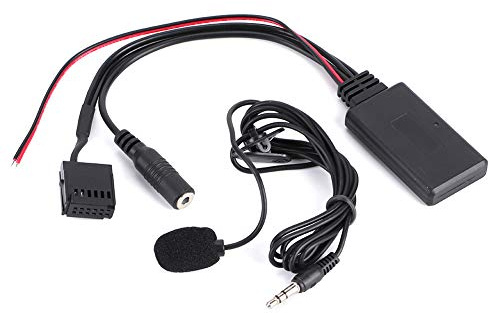 Adaptateur Audio Bluetooth pour 6000 CD, Câble Adaptateur Bluetooth AUX-in de Voiture avec Microphone Mains Libres pour Focus C-MAXonwards Fusion Gala-xy Trans