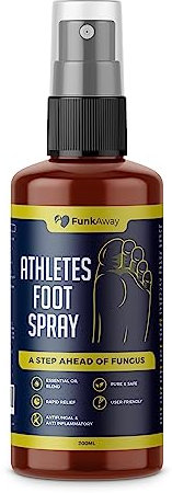 Athletes Foot Spray (200 ml) –Antifungal Athletes Foot Treatment with Natural Peppermint & Lemongrass Oil for Smelly Feet, Soothes Itch, Cracks Control & Helps Prevent Foot Recurrence