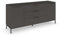 Rauch Möbel Flipp, Sideboard, TV-Schrank, Kommode mit Stauraum, mit Metallkufe Graphit, Graphit, Schwarz, 2-türig, 3 Schubladen, Griffe Graphit, 160x72x42cm