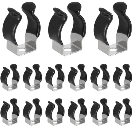 QUARKZMAN 115 Piezas Soporte Con Clip En U T6 25 mm De Altura Negro