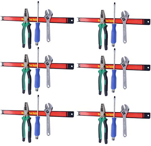 COSTWAY Magnetlist verktygsstång magnet verktygshållare hållare verktyg (6 x 46 cm)