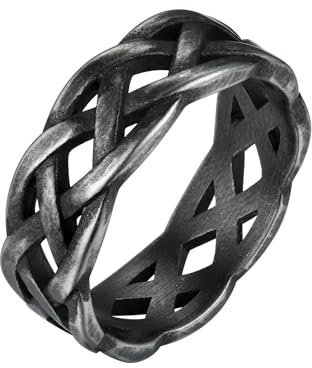 Richsteel Celtic Rings For Men Vintage Stainless Steel Thumb Ring Irish Jewellery