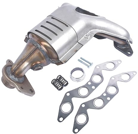 Weonefit Exhaust Manifold w/Catalytic Converter Replacement for Honda Civic 4 cylinder 1.7L 2001-2005 18160-PLM-A50 18160-PLM-A00 674-608