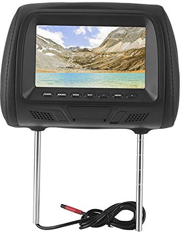 Poggiatesta per Auto Lettore DVD, Poggiatesta per Auto Lettore Video LCD Lettore CD Monitor DVD Lettori Video Supporto 7 Pollici Amplificatore USB