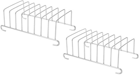 Mobestech Support À Pain Grillé 2 Pièces En Acier Inoxydable 304 Multifonction Pour Grille-Pain Et Friteuse À Air Égouttoir À Vaisselle Compact Pour Cuisine Et Bureau