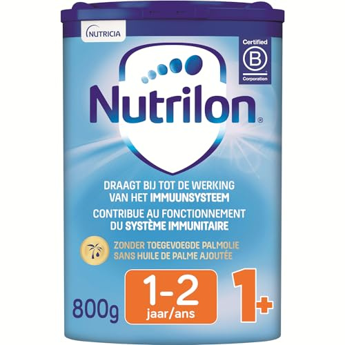 NUTRILON 1+ - Lait de croissance pour les tout-petits à partir de 1 an - Formule nutritive avec des nutriments essentiels - Boîte 800g