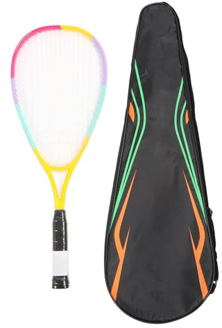 Raqueta de Squash, Cuerda de Bola Transparente para Niños, Entrenamiento Liviano de Absorción de Impactos Faciales, Adecuado para Varias Escenas