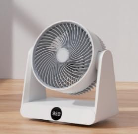 Dreamhigh® Leiser Ventilator mit Fernbedienung, 12-Geschwindigstufe 12H Timer, 90° Auto oszillierend, Tischventilator Sehr Leise,DC-Frequenzumwandlung, Luftzirkulation, für Büro, Schlafzimmer, 30 m²