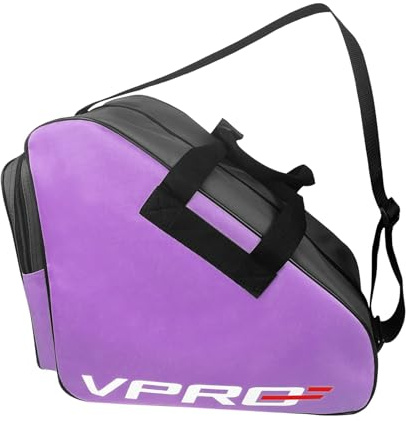 VPRO Sac de Transport pour Patins avec Bandoulière Ajustable, Tissu Oxford Durable, Pieds Rembourrés Anti-Abrasion, Poche Zippée Externe