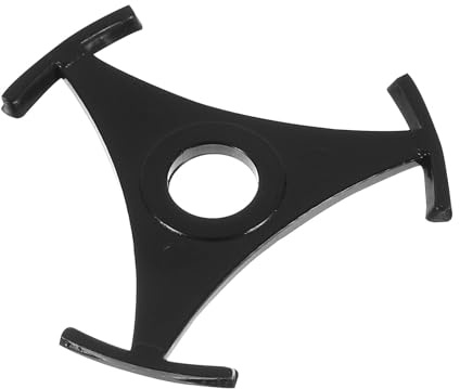 HOMOCONO Adaptador de Disco de Vinilo de 7 Pulgadas de Plástico Negro, Diseño Triangular Ligero y Posicionamiento Preciso, Accesorio para Tocadiscos Adecuado para Fiestas y Reuniones,