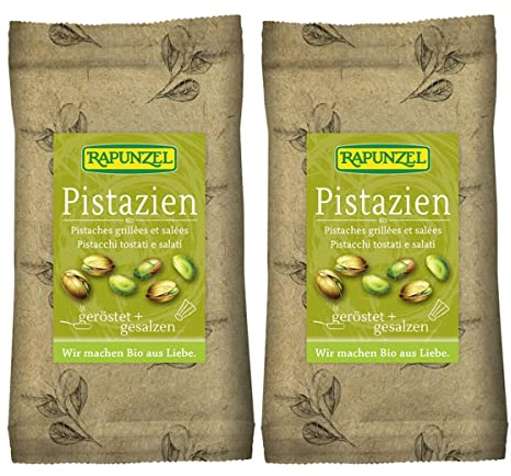 Rapunzel Pistazien in der Schale geröstet, gesalzen, Projekt, 2er Pack (2 x 175 g) - Bio