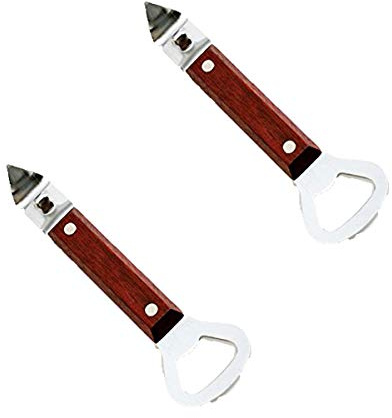 Norpro 400 Can Punch Bottle Opener, Brown (2 Pack)