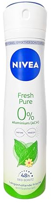 6er Pack - Nivea Damen Deospray - Fresh Pure - Natural Jasmine - 0% Aluminum - 150 ml