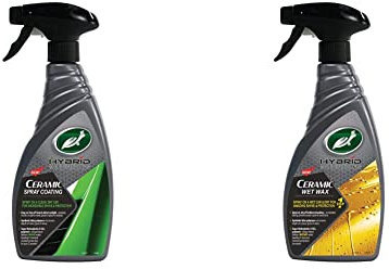 Turtle Wax TW53353 Ceramic LINE Spray Protector & 53339 Hybrid Solutions Ceramic Wet Spray Car Wax 500ml