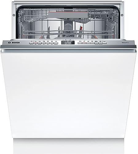 Bosch SMV4HDX53E Série 4 Lave-vaisselle encastrable entièrement escamotable, Home Connect, Extra Clean Zone, 3ème panier Extra Space, Diagnostic à distance, 60 cm