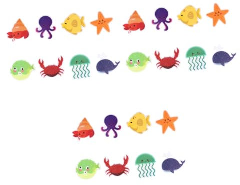 MAGICLULU 60pièces Autocollants Antidérapants pour Décalcomanies Peva avec Animaux Marins Sécurité pour Salle De Bain