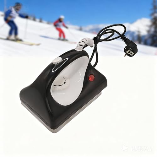 Ysislybin Plancha de Cera para Esquí, Plancha de Encerar,Plancha de Cera Caliente con 3 Niveles de Calentamiento 100/120/140°C Plancha ara Esquí Alpino, Nórdico y Snowboard