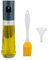 Spruzzatore Olio (120 ml), Spruzzatore Olio in acciaio inox, Spruzzatore Olio Bottiglia di olio o aceto riutilizzabile trasparente, Per Cucina, Nebulizzatore Olio Aceto, Cucinare, Verde