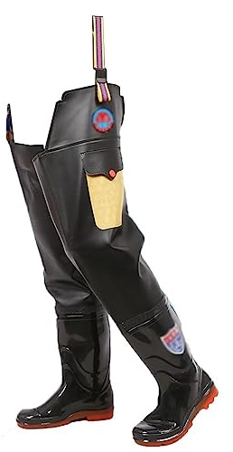 YKMYXZ, Fishing Waders Hip Waders Durable Hip Waders, Cow Sole Wading Boots, Men's And Women's Fishing/outdoor Waterproof Boots(8)