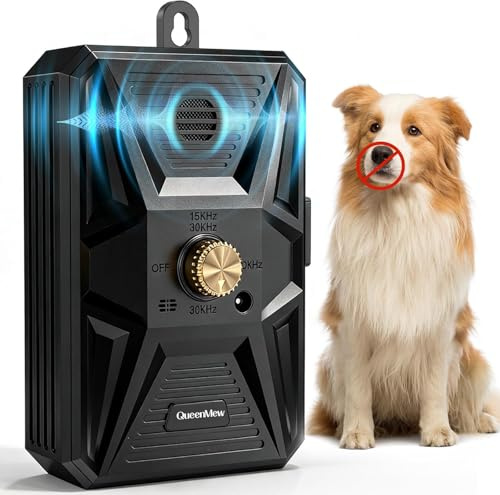 Ahuyentador de Perros, 3 Modos Antiladridos para Perros Ultrasónicos, Impermeable Anti Ladridos para Perros de 33 Pies para Entrenamiento de Perros Grandes y Pequeños al Aire Libre en Interiores