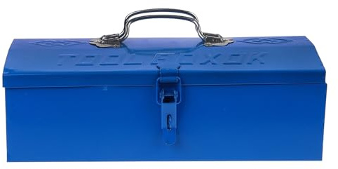 IWOWHERO Heavy-duty Portable Tool Box Organizer with Secure Lock Compact Storage Case for Travel Outdoor Use Multi-purpose Toolbox for Electricians and Small Item Storage