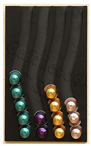 Cafedeco Nespreso Kapselspender Kapazität 40 (schwarz)