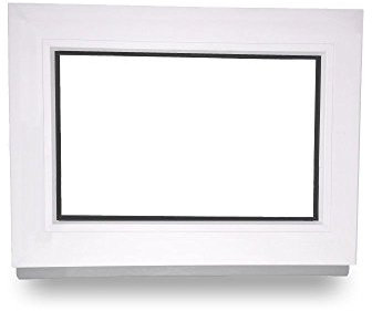 Kellerfenster - Kunststoff - Festverglasung (FIB) - weiß - BxH 100x70cm - 70mm Profil - 2-fach-Verglasung - Wunschmaße möglich