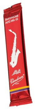 Vandoren Blatt JAVA RED Altsaxophon 3,0 mittelschwer, kräftiger Ton