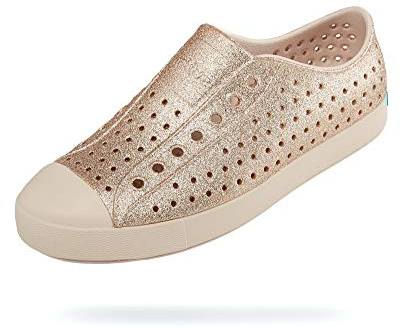 Native Shoes, Miles, Adult Shoe, Jiffy Black/Shell White, 14 M US Women/12 M US Men off_white Size: 13 Women/11 Men